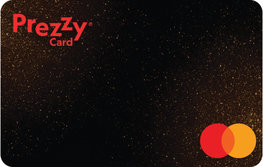 Prezzy Card - Black Glitter