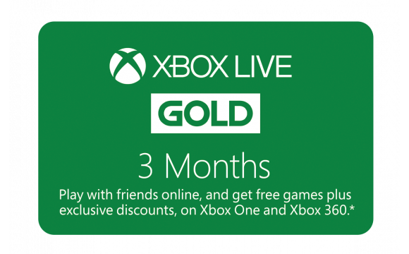 Xbox live 3 month gift outlet card